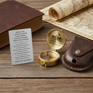 Personalized Compass Gift – For When They Can’t Hold Your Hand, Let Them Hold This - Gpb26046
