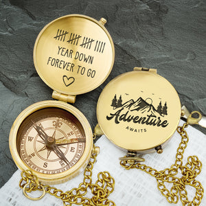 Personalized Engraved Compass - Family - To My Boyfriend - Forever To Go - Gpb12018