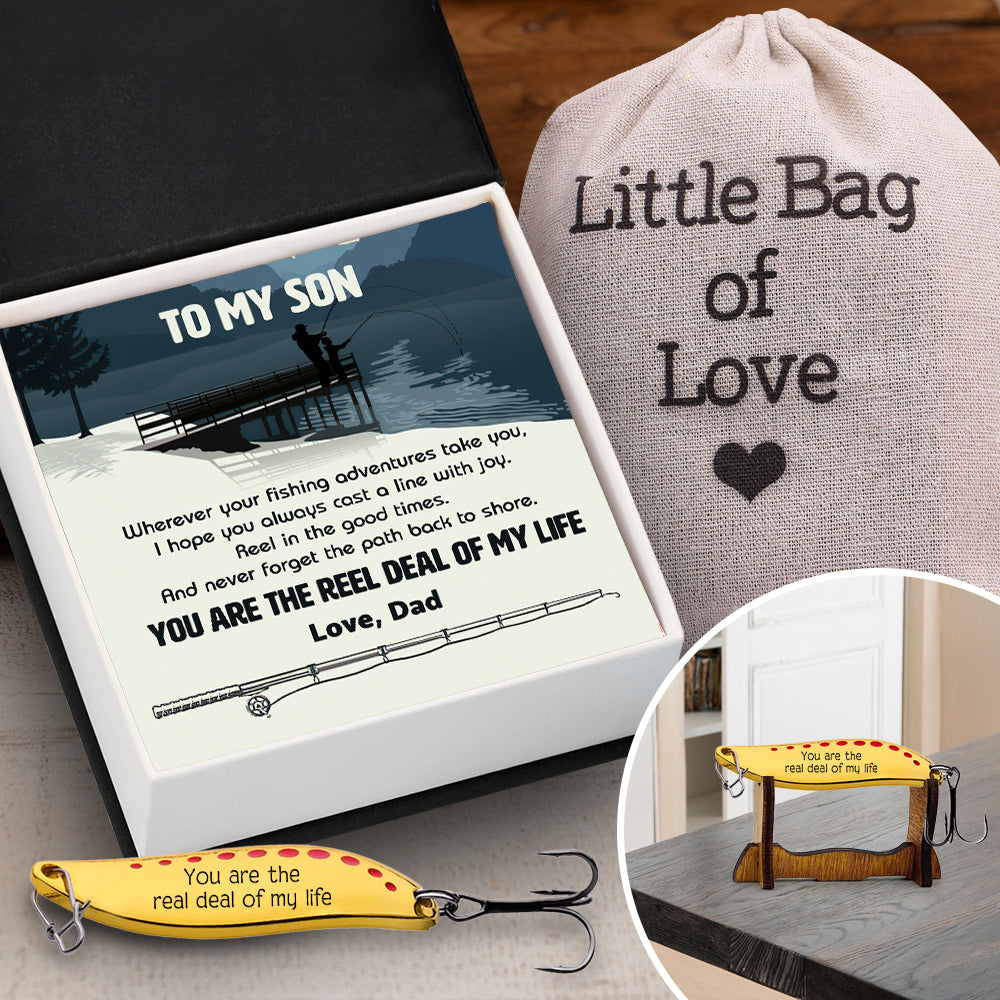 Personalized Spoon Fishing Lure - Fishing - To My Son - You Are The Reel Deal Of My Life - Gfaa16018