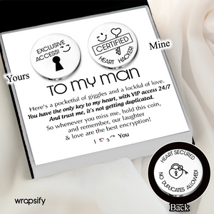 Pocket Hug Set - Family - To My Man - Our Laughter & Love Are The Best Encryption - Gnqd26003