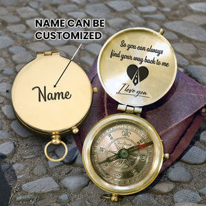 Bridge Miles with Love - Engraved Compass - Gpb14001