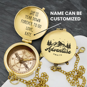 Personalized Engraved Compass - Family - To My Boyfriend - Forever To Go - Gpb12018