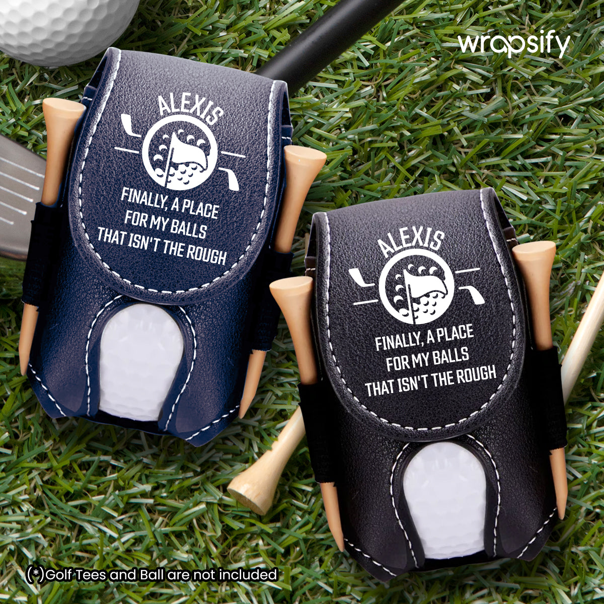 Personalized Golf Tees Pouch - Golf - To Myself - A Place For My Balls That Isn't The Round - Gav34002