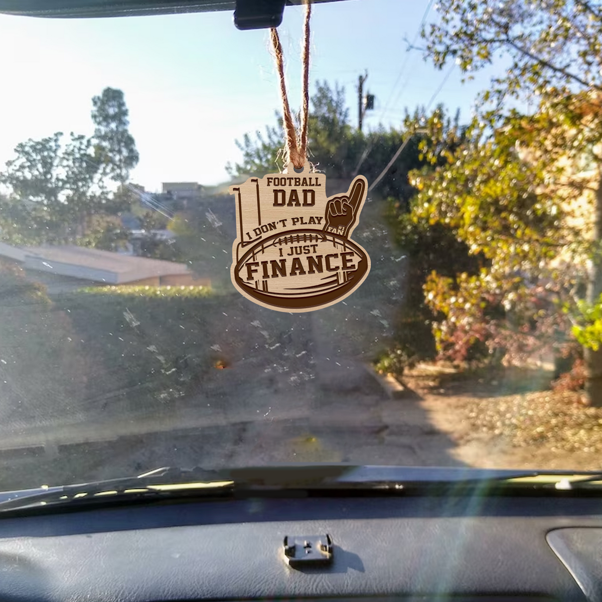 Football Ornament - Football - To Dad - I Don't Play I Just Finance - Gap18001