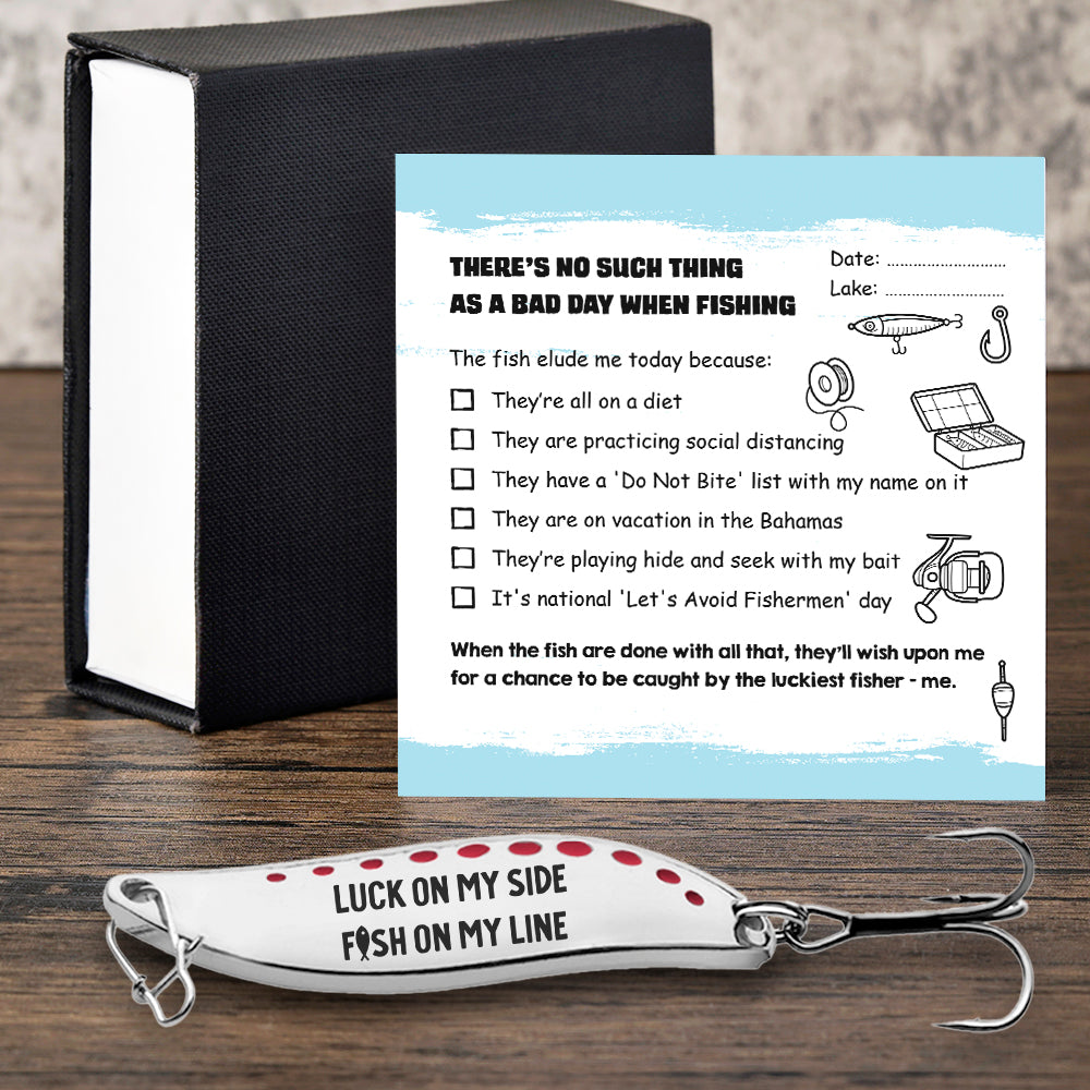 Spoon Fishing Lure - Fishing - To My Myself - Luck On My Side - Gfaa34004