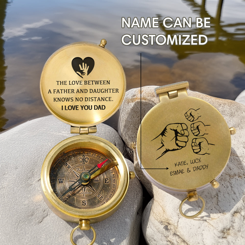 Personalized Engraved Compass - Family - To My Dad - From Daughter - I Love You Dad - Gpb18053