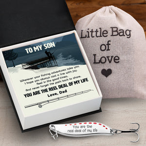 Personalized Spoon Fishing Lure - Fishing - To My Son - You Are The Reel Deal Of My Life - Gfaa16018