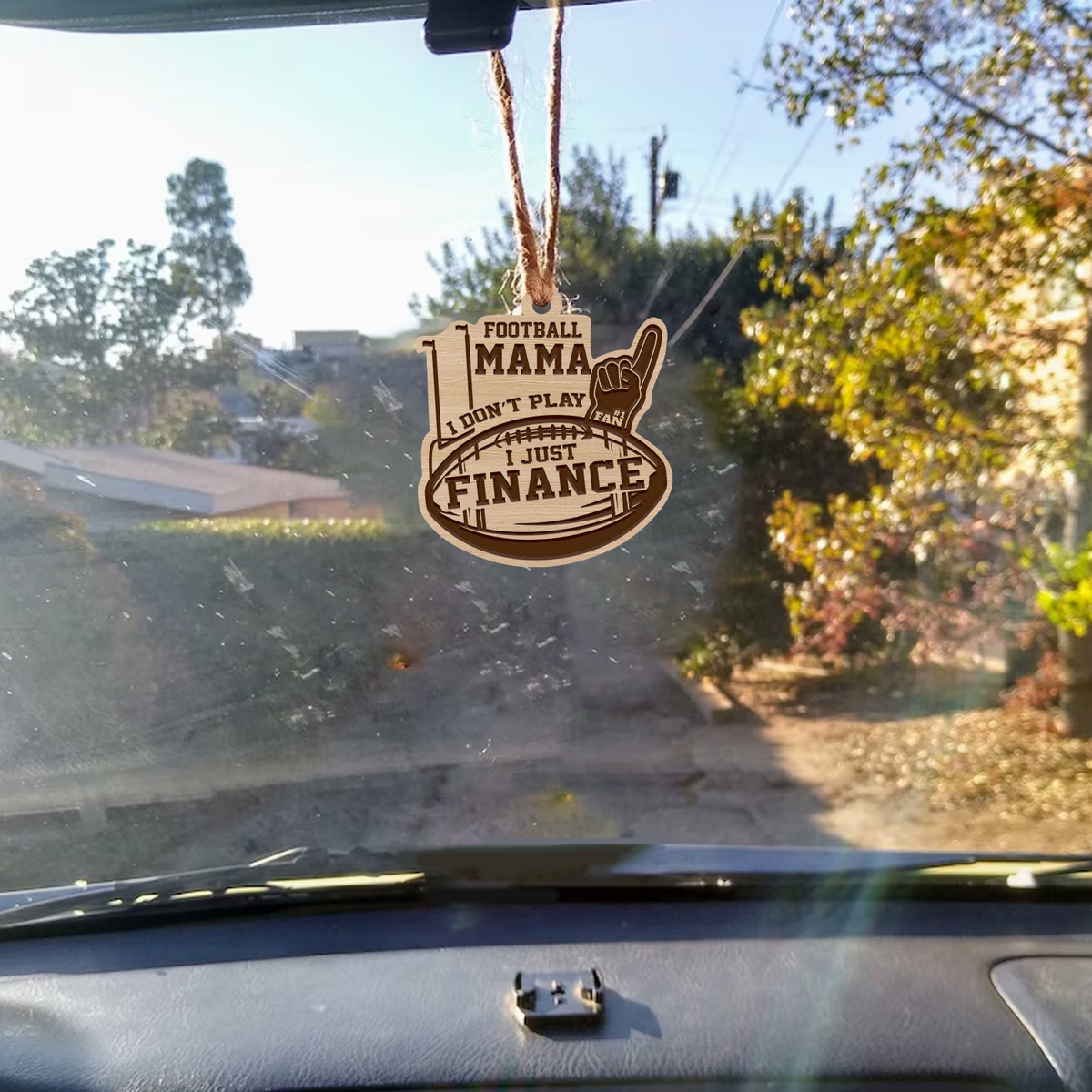 Football Ornament - Football - To Mama - I Don't Play I Just Finance - Gap19001