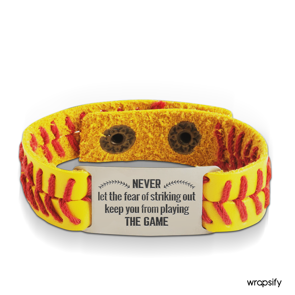 Softball Bracelet - Softball - To My Daughter - I Love You To The Center-field Fence And Back - Gbzk17029