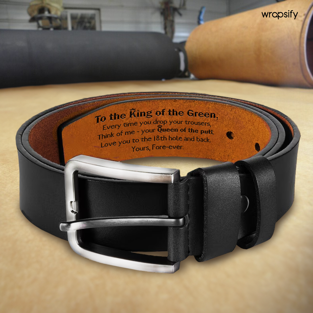 Secret Message Men's Belt - A Unique Expression of Love - Gar26002
