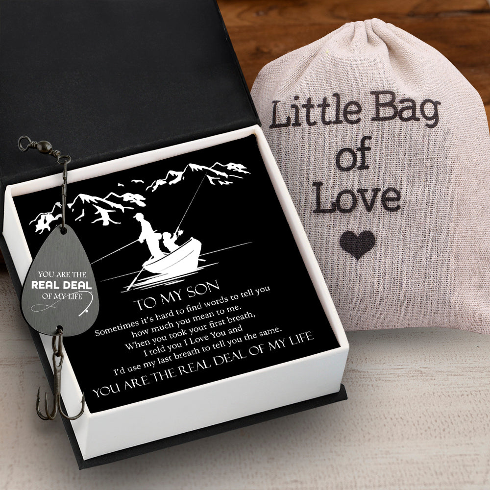 Personalized Engraved Fishing Hook - Fishing - To My Son - You Are The Real Deal Of My Life - Gfa16007