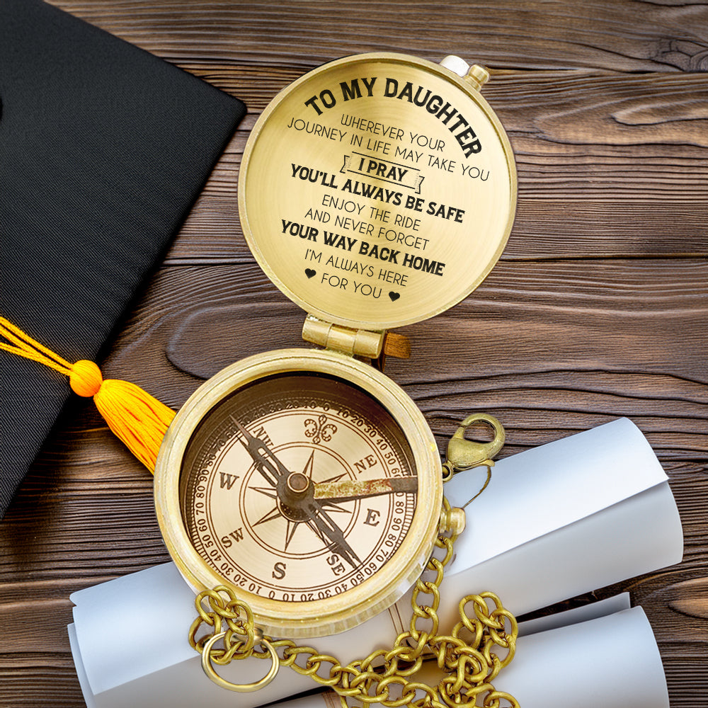 Personalized Engraved Compass - Family - To My Daughter - I’m Always Here For You - Gpb17016