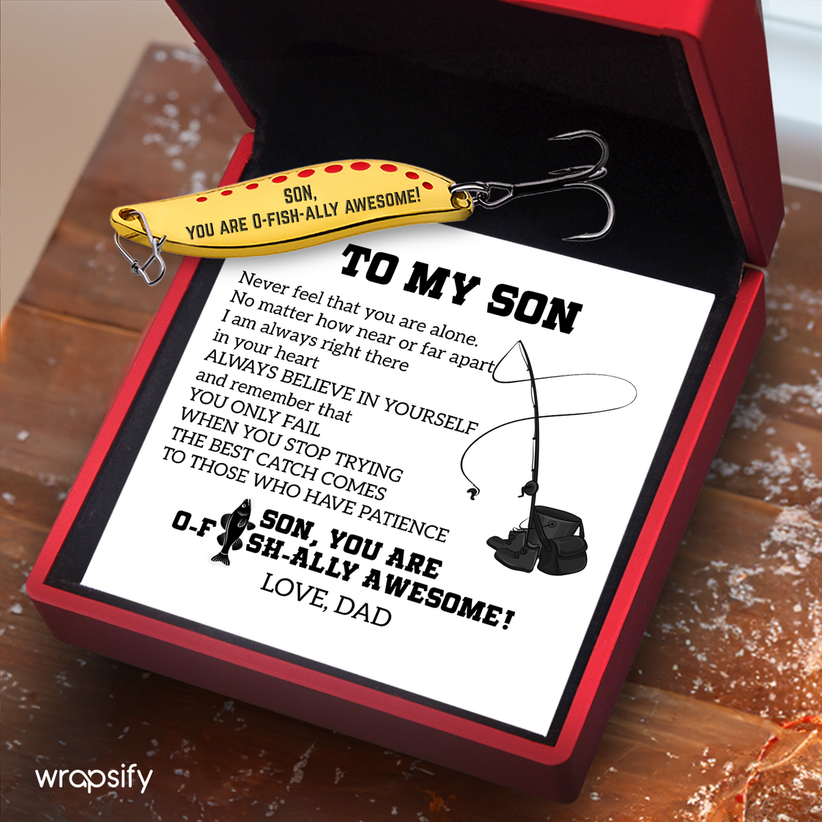 Fishing Lures - Fishing - To My Son - You Are O-fish-Ally Awesome - Gfaa16005