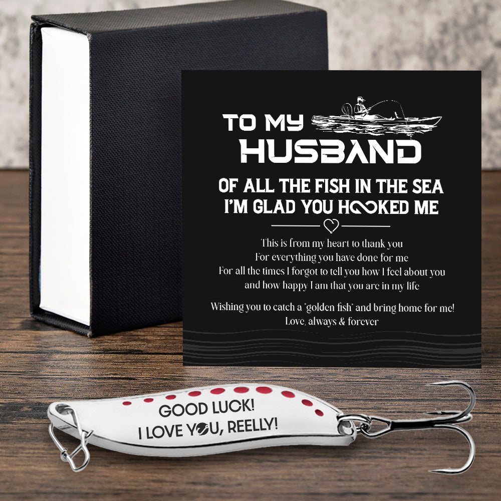 Spoon Fishing Lure - Fishing - To My Husband - Good Luck - Gfaa14008