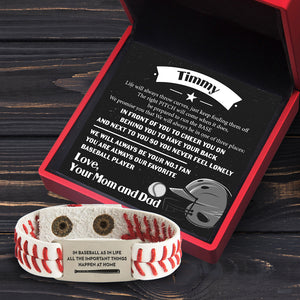 Baseball Bracelet - Baseball - To Timmy - We Will Always Be Your No.1 Fan - Gbzj16033