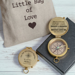 Personalized Engraved Compass - Family - For Couple - Here Is To The Start Of Our Next Chapter - Gpb26240