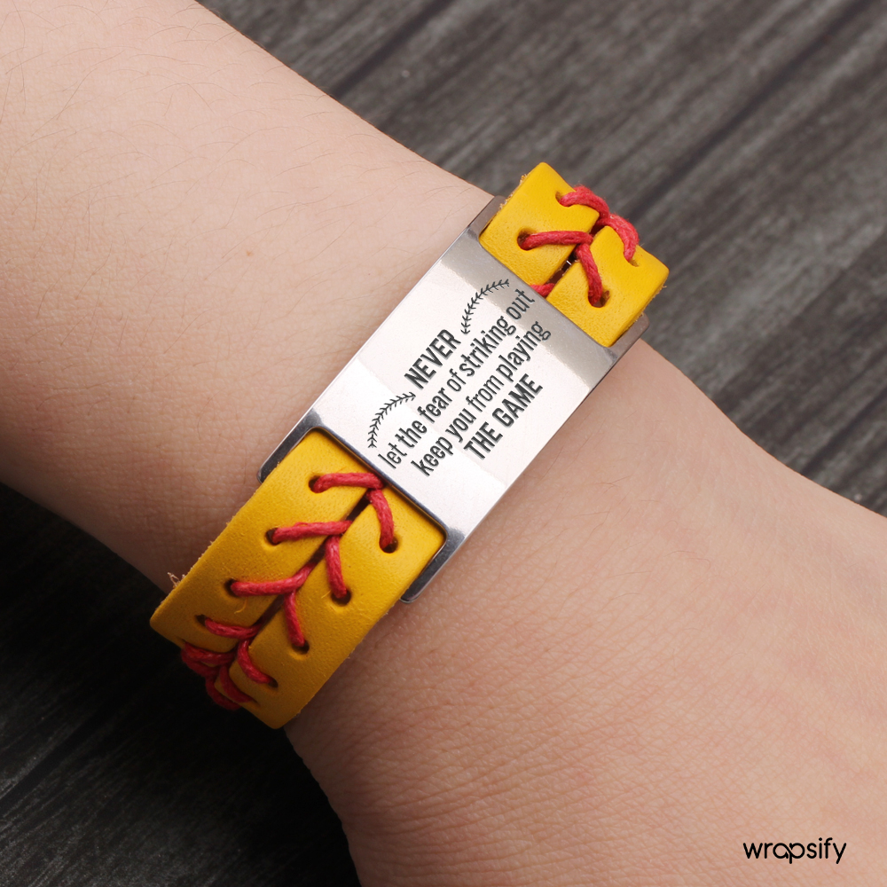 Softball Bracelet - Softball - To My Daughter - I Love You To The Center-field Fence And Back - Gbzk17029