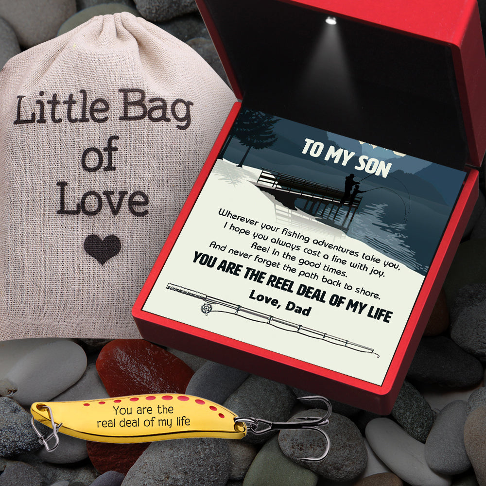Personalized Spoon Fishing Lure - Fishing - To My Son - You Are The Reel Deal Of My Life - Gfaa16018
