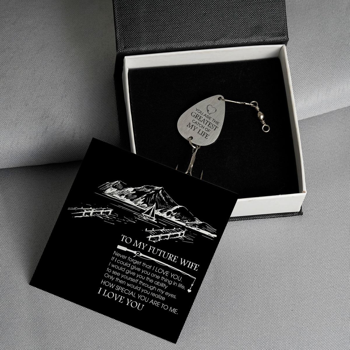 Personalized Engraved Fishing Hook - To My Future Wife - Never Forget That I Love You - Gfa25003