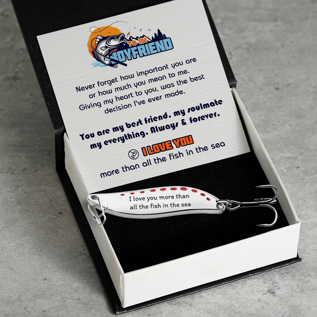 Personalized Fishing Lures - Fishing - To My Boyfriend - I Love You - Gfaa12001