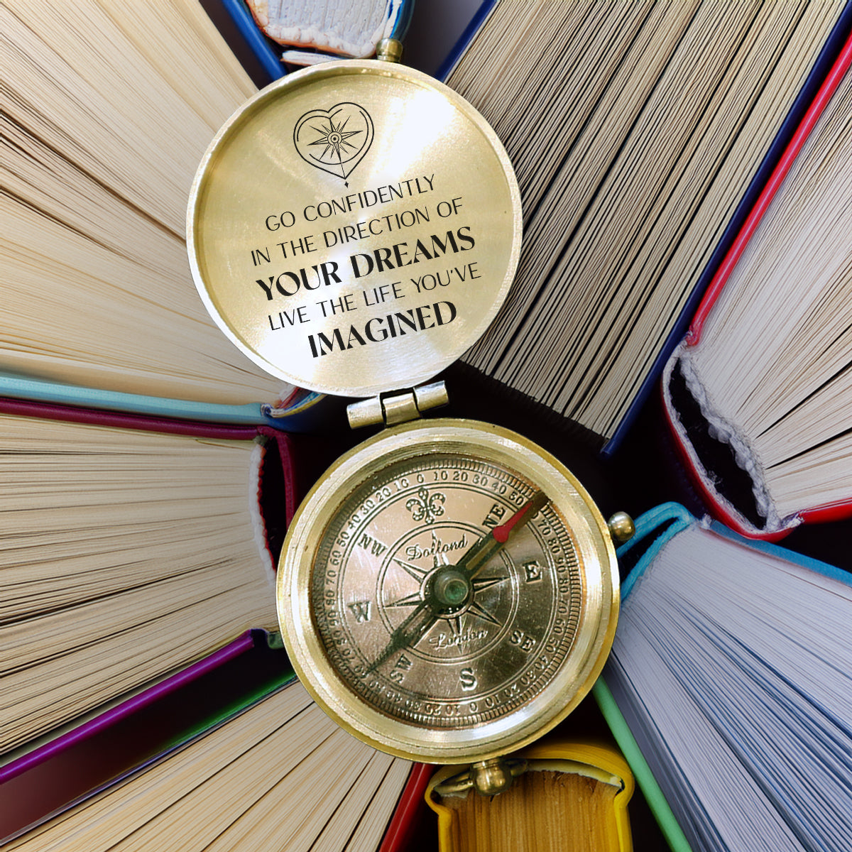 Personalized Engraved Compass - Family - To My Son Daughter Grandson Granddaughter - Live The Life You've - Gpb16078