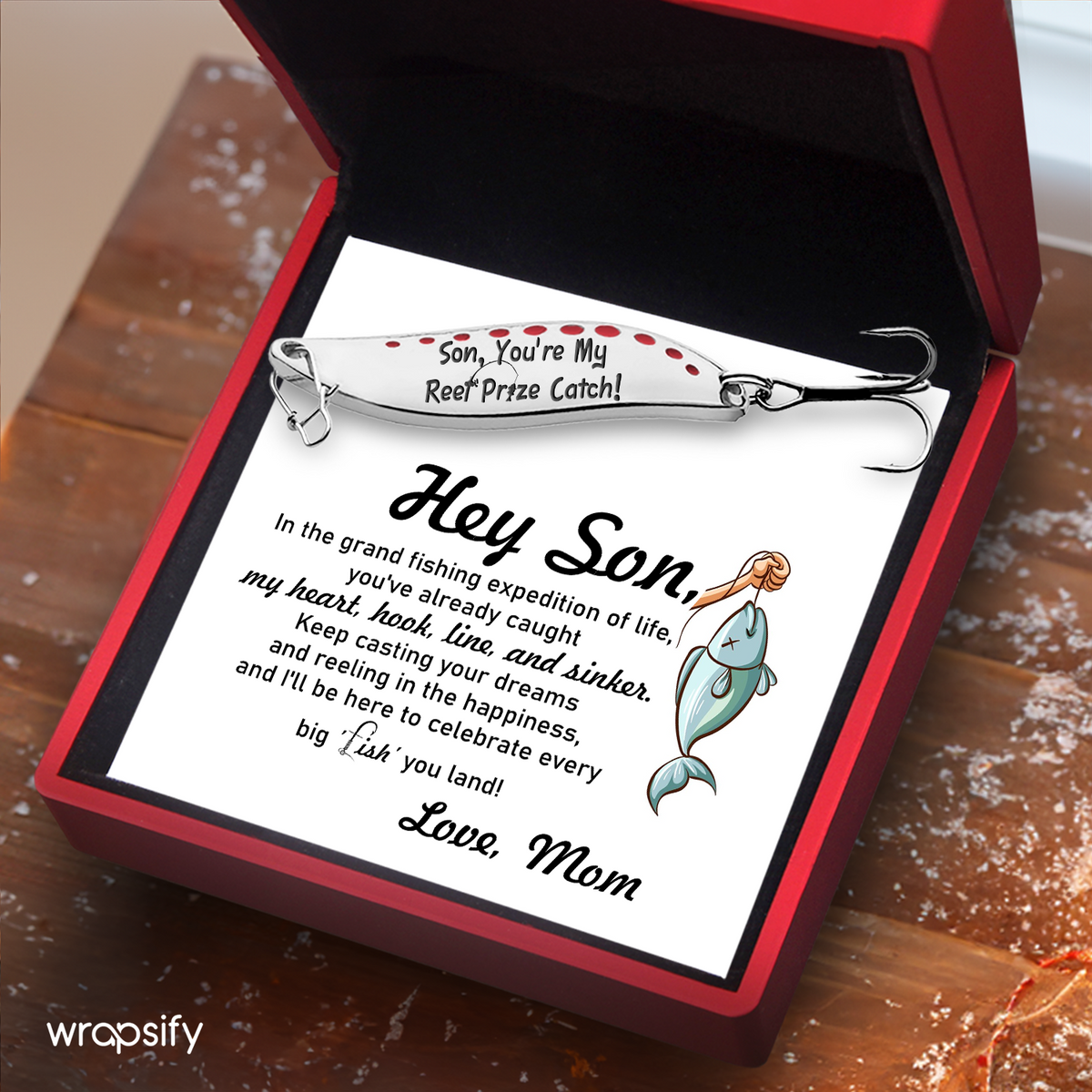 Fishing Lures - Fishing - To My Son - I'll Be Here To Celebrate Every Big 'Fish' You Land- Gfaa16012