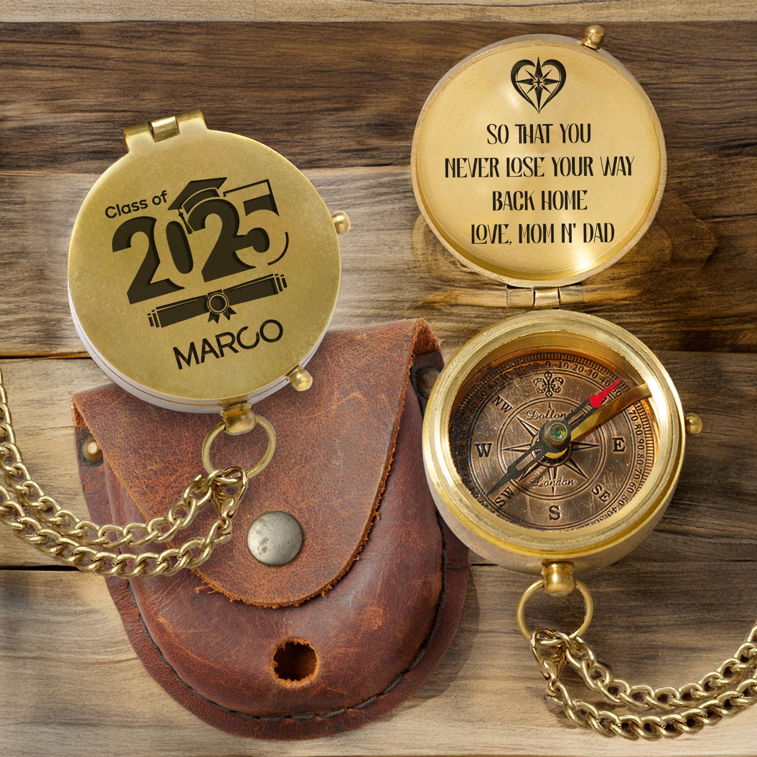Personalized Engraved Compass - Family - To My Son - To My Daughter - So That You Never Lose Your Way Back Home - Gpb16075