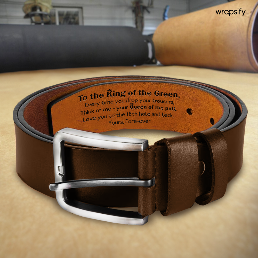 Secret Message Men's Belt - A Unique Expression of Love - Gar26002