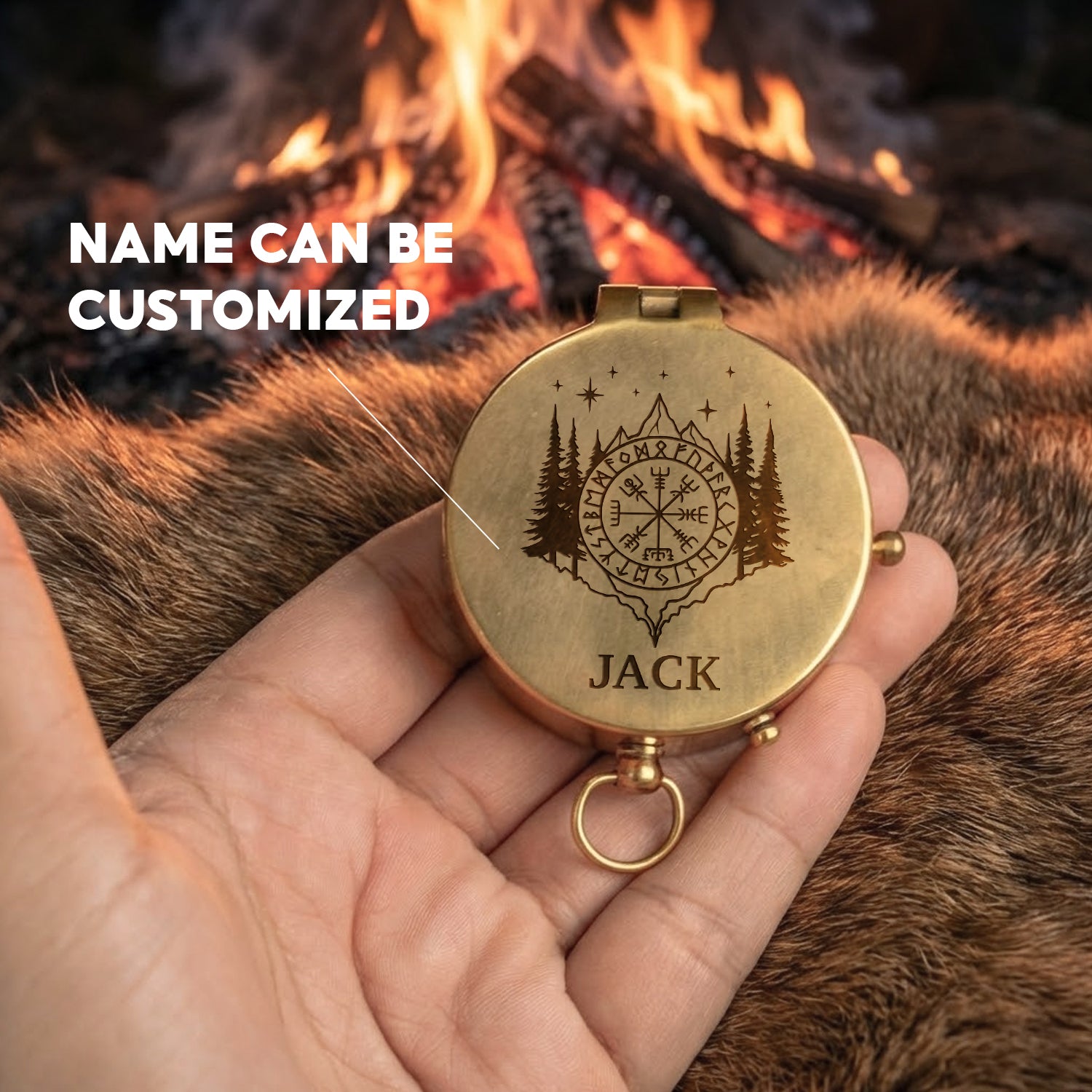 Personalized Engraved Compass - Viking - To My Man - You Are My Favorite Adventure - Gpb26276