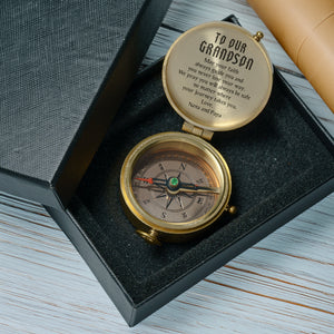One Step with Faith, Forever Guided - May Your Faith Always Guide You - Baptism & Communion Compass + Free Personalized Communion Bag - Gpb22021