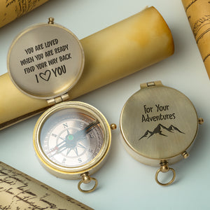Personalized Engraved Compass - Family - For Couple - You Are Loved When You Are Ready Find Your Way Back - Gpb26241