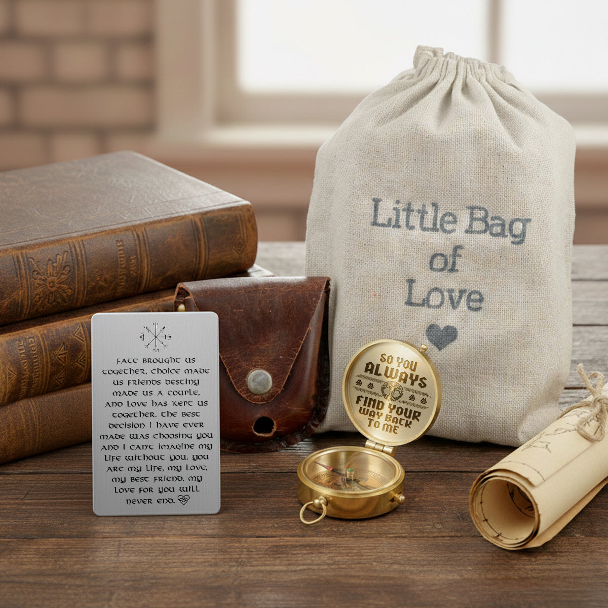 Personalized Engraved Viking Compass - Gpb26040