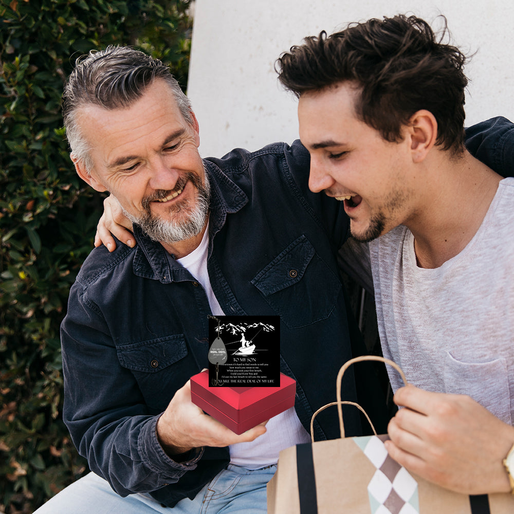 Personalized Engraved Fishing Hook - Fishing - To My Son - You Are The Real Deal Of My Life - Gfa16007