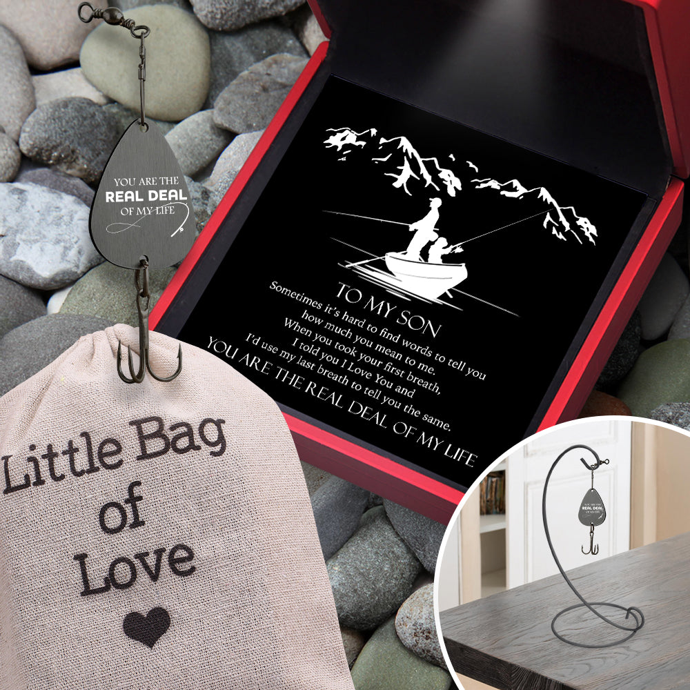 Personalized Engraved Fishing Hook - Fishing - To My Son - You Are The Real Deal Of My Life - Gfa16007