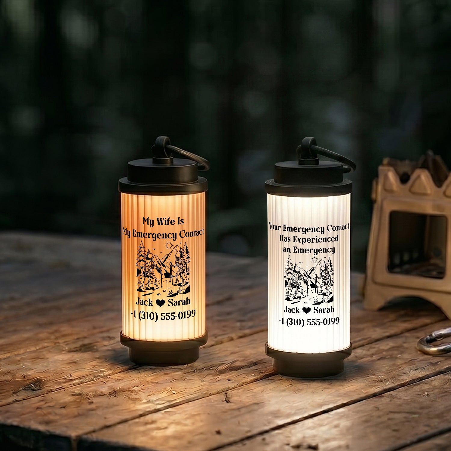 Personalized Camping Light for Men & Women - Outdoor Gift for Camper, Hiker & Outdoor Lover - Gen26016