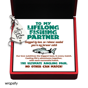 Wrapsify Engraved Fishing Hook Fishing Baits & Lures - Gifts For Men, Boyfriend, Husband - To My Anglers Man - Gfa26025