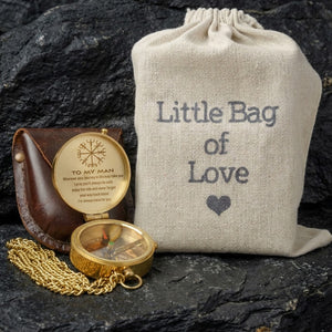 Personalized Engraved Compass - Viking - To My Man - I Pray You'll Always Be Safe - Gpb26274