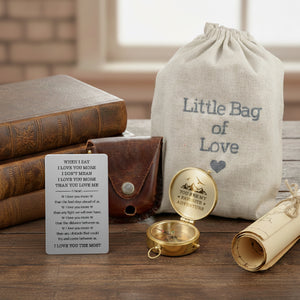 Personalized Compass Gift – For When They Can’t Hold Your Hand, Let Them Hold This - Gpb26046