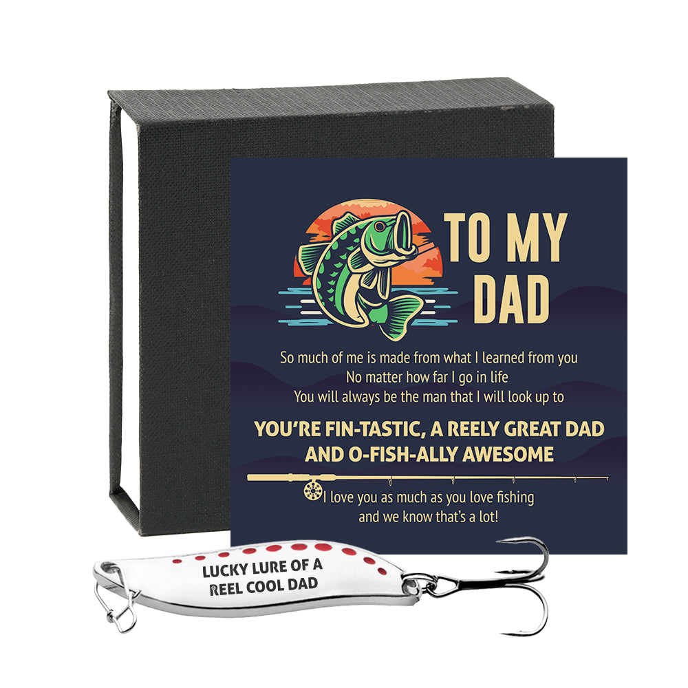 Spoon Fishing Lure - Fishing - To My Dad - Lucky Lure Of A Reel Cool Dad - Gfaa18007