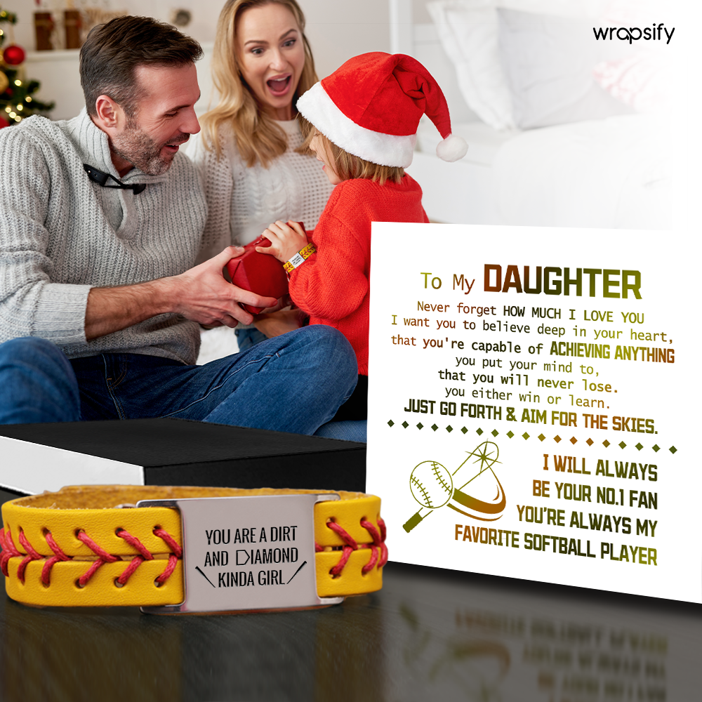Softball Bracelet - Softball - To My Daughter - You're Capable Of Achieving Anything - Gbzk17027