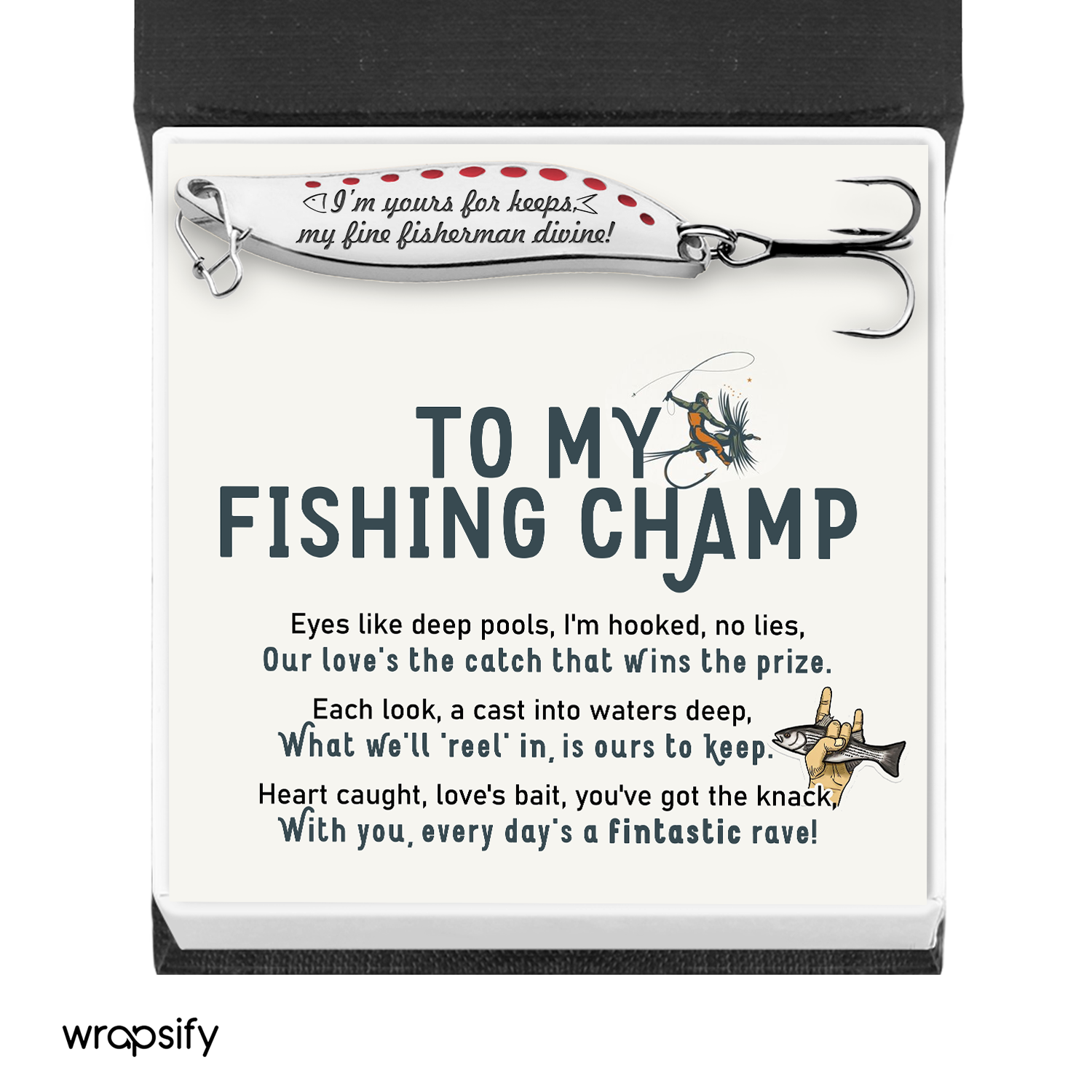 Fishing Spoon Lure - Fishing - To My Man - Our Love's The Catch That Wins The Prize - Gfaa26012