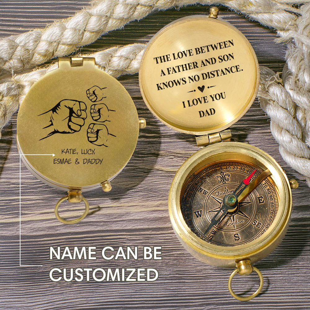 Personalized Engraved Compass - Family - To My Dad - From Son - The Love Between A Father And Son Knows No Distance - Gpb18061