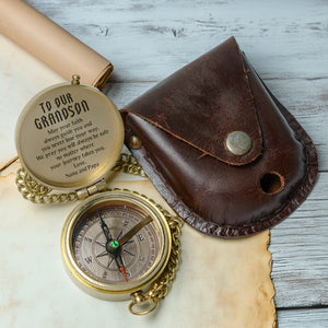 One Step with Faith, Forever Guided - May Your Faith Always Guide You - Baptism & Communion Compass + Free Personalized Communion Bag - Gpb22021