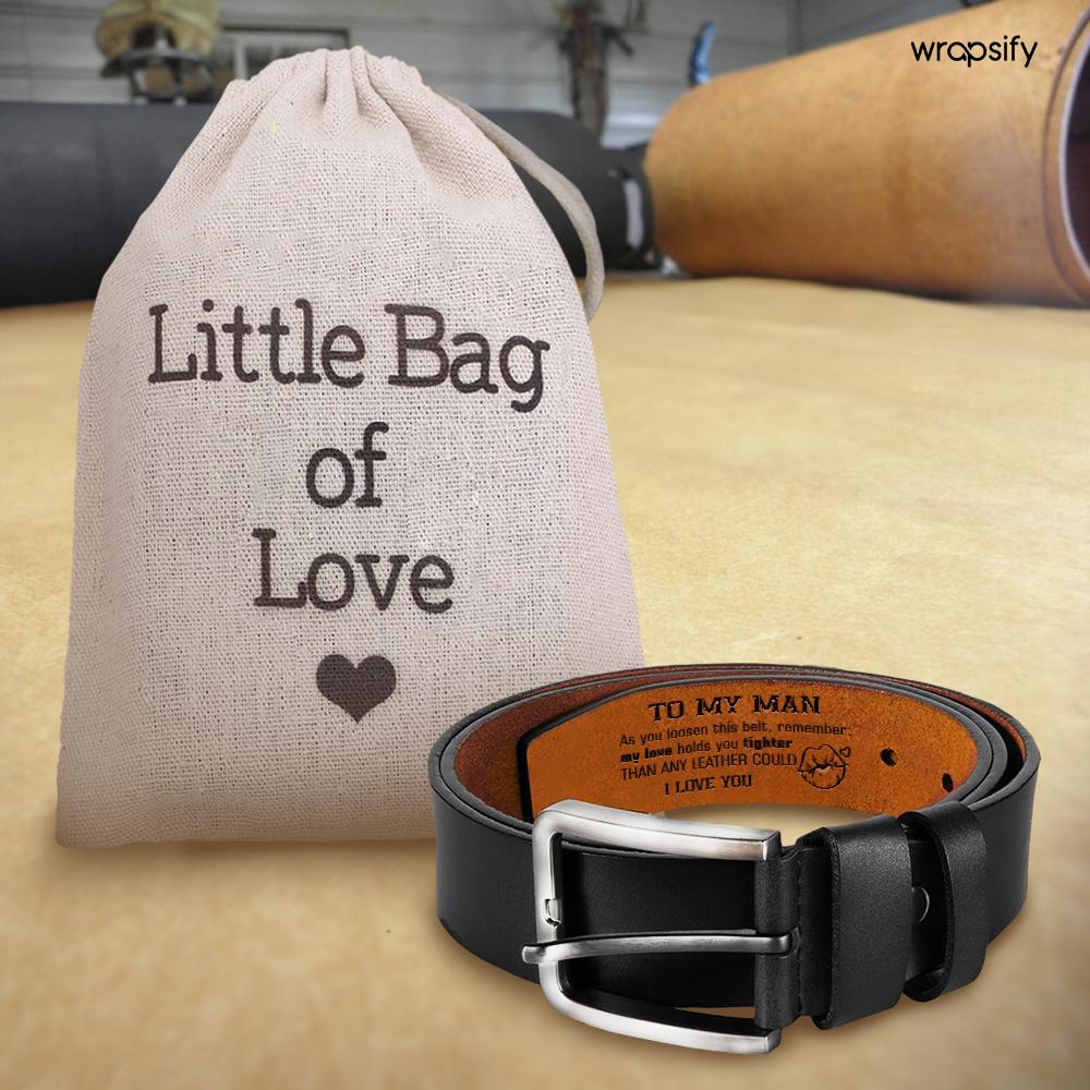 Secret Message Men's Belt - A Unique Expression of Love - Gar26004
