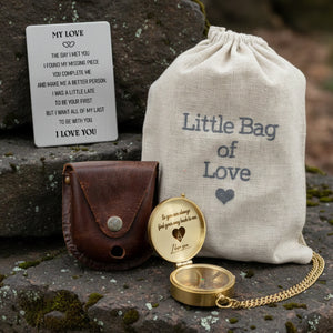 Personalized Compass Gift - So When You're Not Around To Say 'I Love You' This Compass Says It For You - Gpb14001