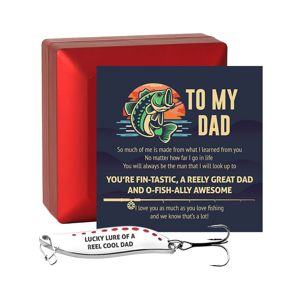 Spoon Fishing Lure - Fishing - To My Dad - Lucky Lure Of A Reel Cool Dad - Gfaa18007