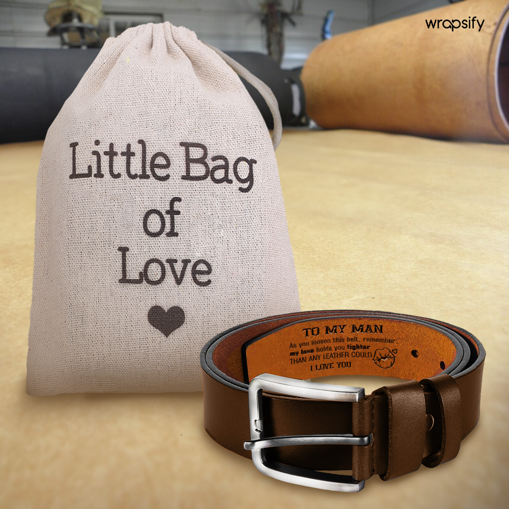 Secret Message Men's Belt - A Unique Expression of Love - Gar26004