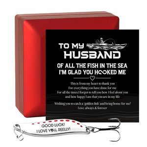 Spoon Fishing Lure - Fishing - To My Husband - Good Luck - Gfaa14008