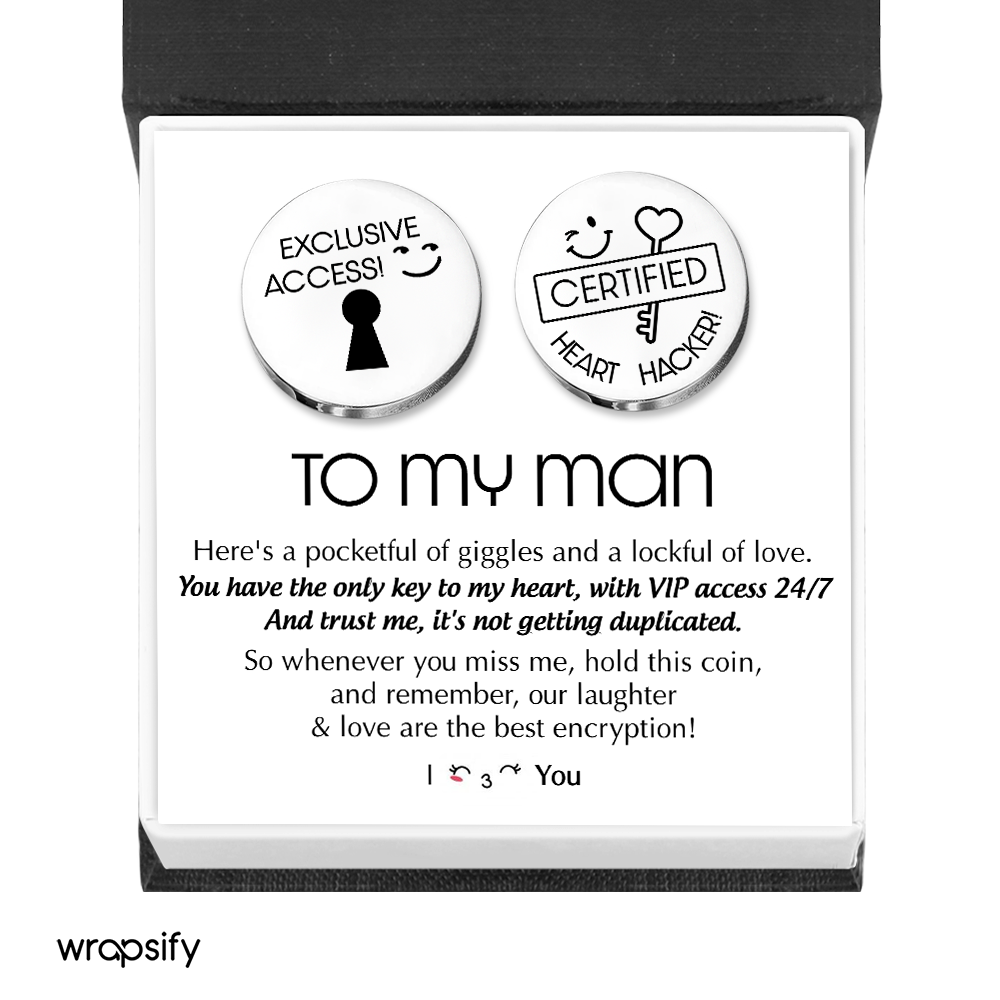 Pocket Hug Set - Family - To My Man - Our Laughter & Love Are The Best Encryption - Gnqd26003
