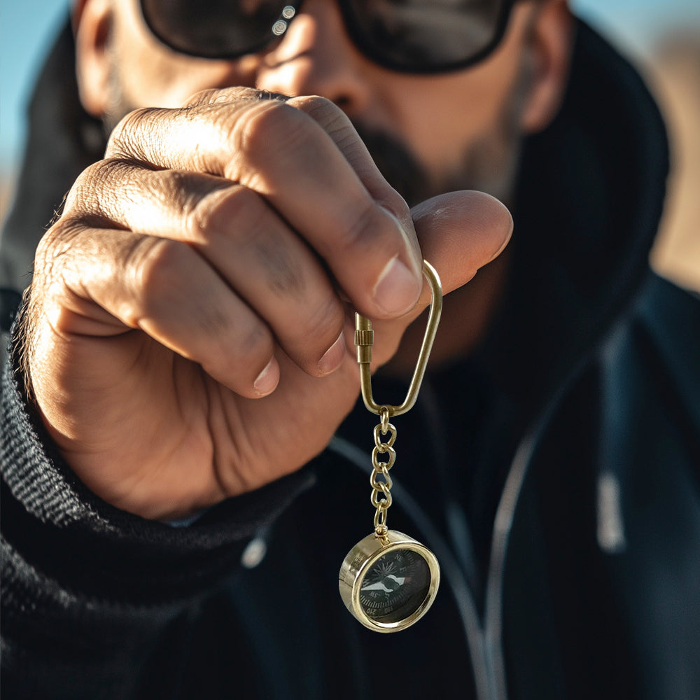 Combo Personalized Engraved Compass and Keychain - To My Children - Gpc16002